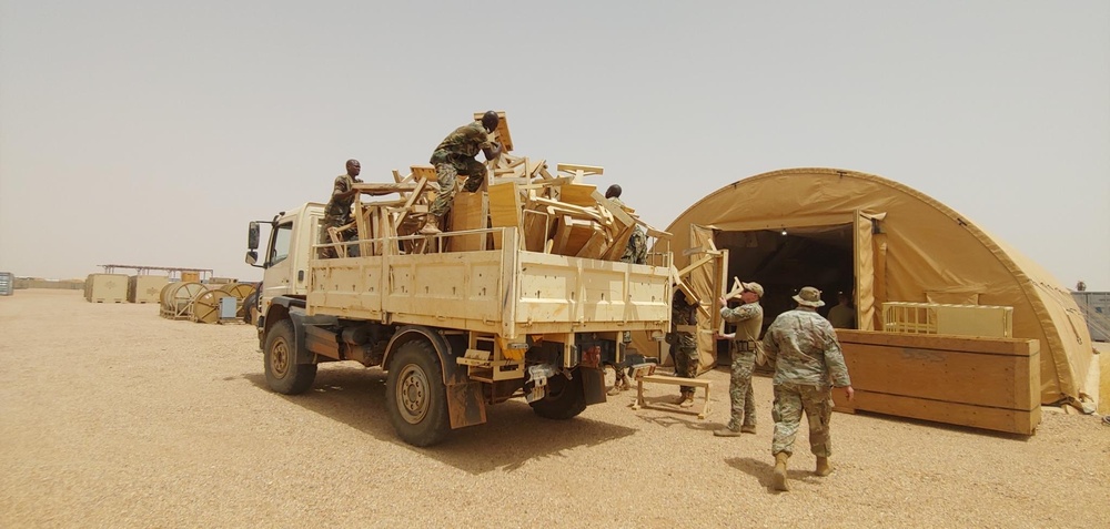 U.S. troops continue support to local community during withdrawal operations