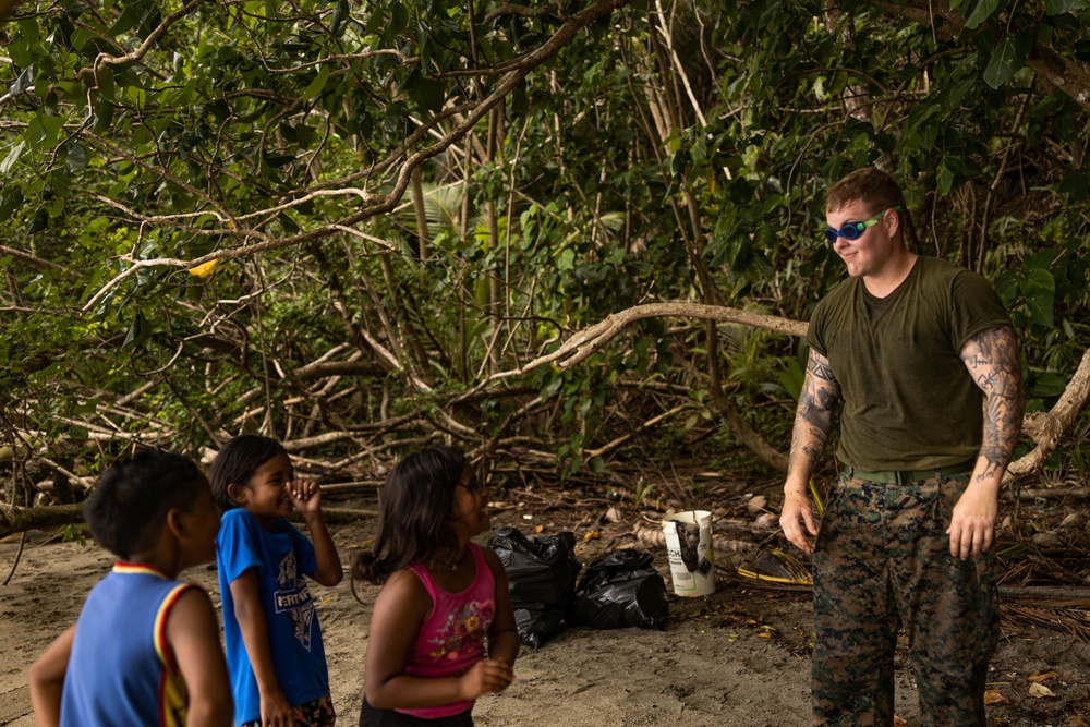 Valiant Shield 24: CLB-13 Beach Community Clean Up