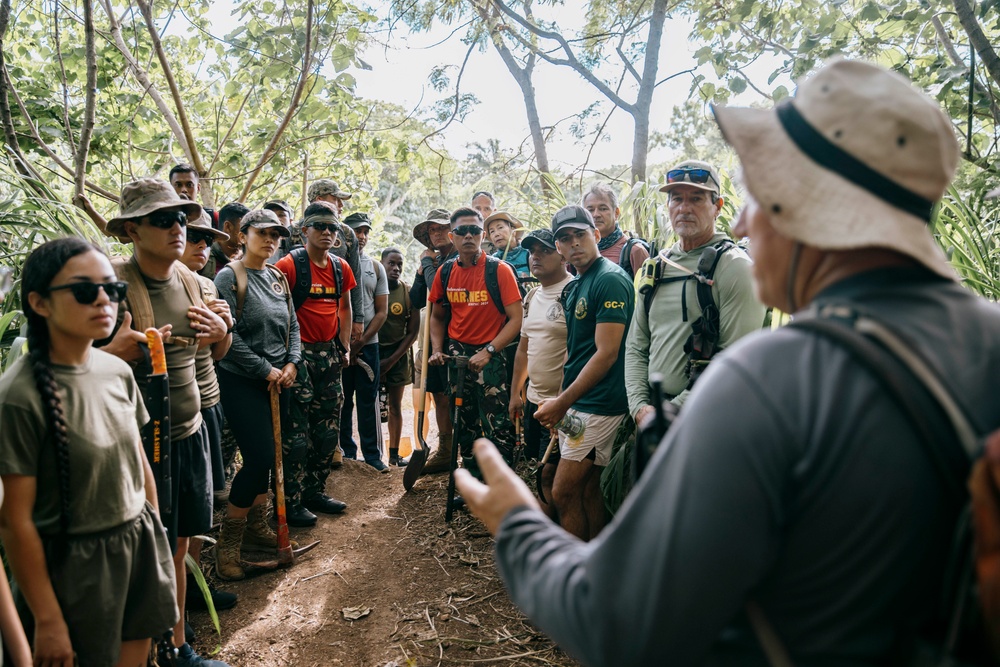 Green Team: US and partner forces conduct a trail conservation hike