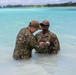 Sailors aboard Diego Garcia receive their Small Boat Qualification