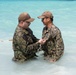 Sailors aboard Diego Garcia receive their Small Boat Qualification