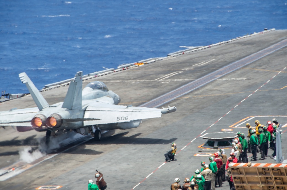 USS Ronald Reagan (CVN 76) conducts flight operations