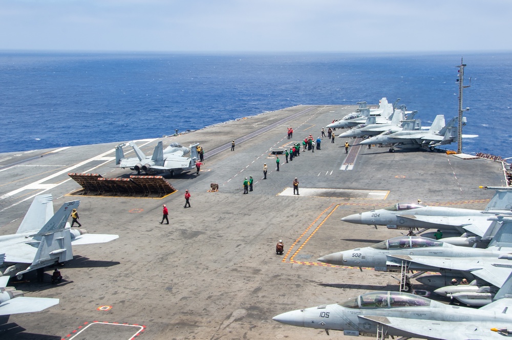 USS Ronald Reagan (CVN 76) conducts flight operations