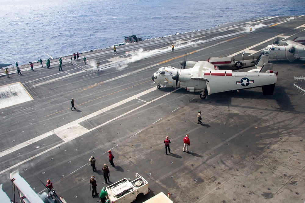 USS Ronald Reagan (CVN 76) conducts flight operations