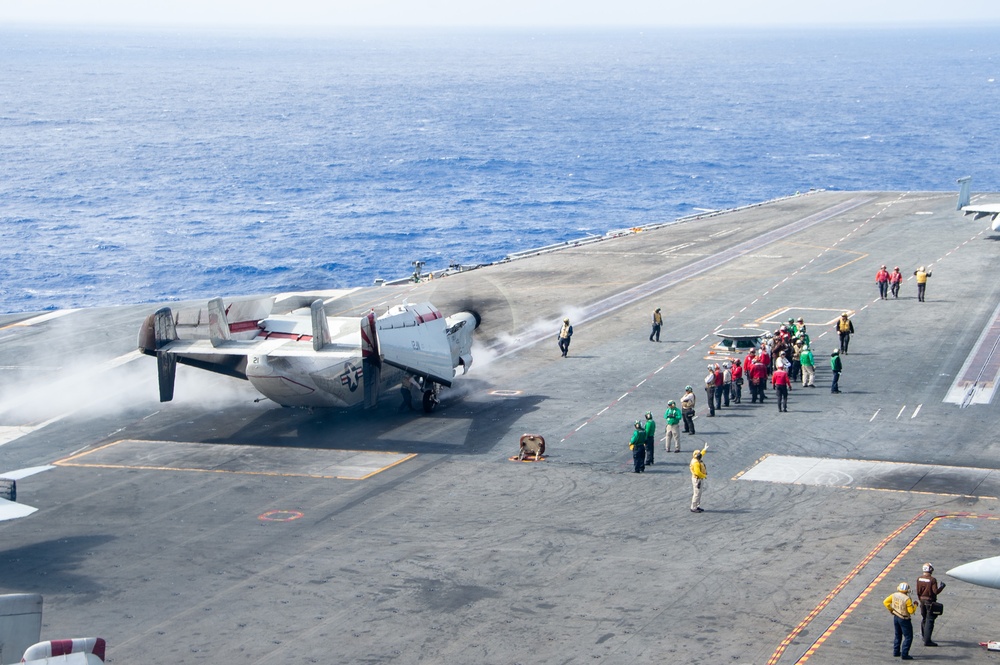 USS Ronald Reagan (CVN 76) conducts flight operations