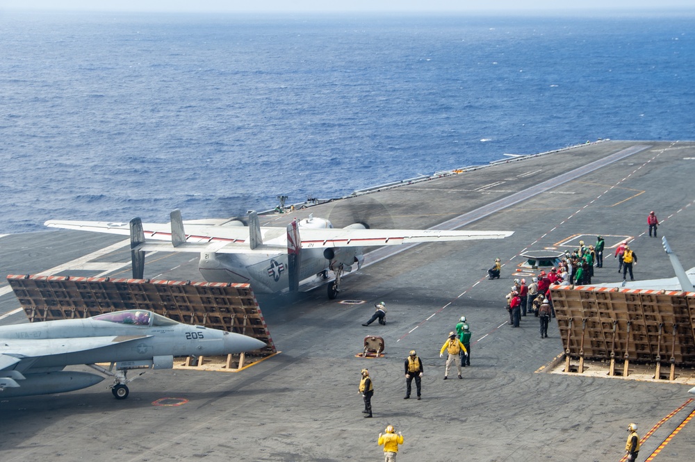 USS Ronald Reagan (CVN 76) conducts flight operations