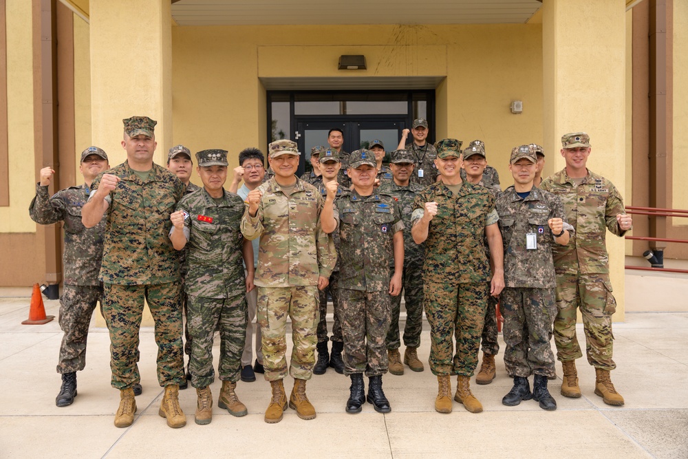 Republic of Korea Air Force Brig Gen. Jung Soo Kim visits Camp Mujuk