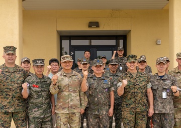 Republic of Korea Air Force Brig Gen. Jung Soo Kim visits Camp Mujuk