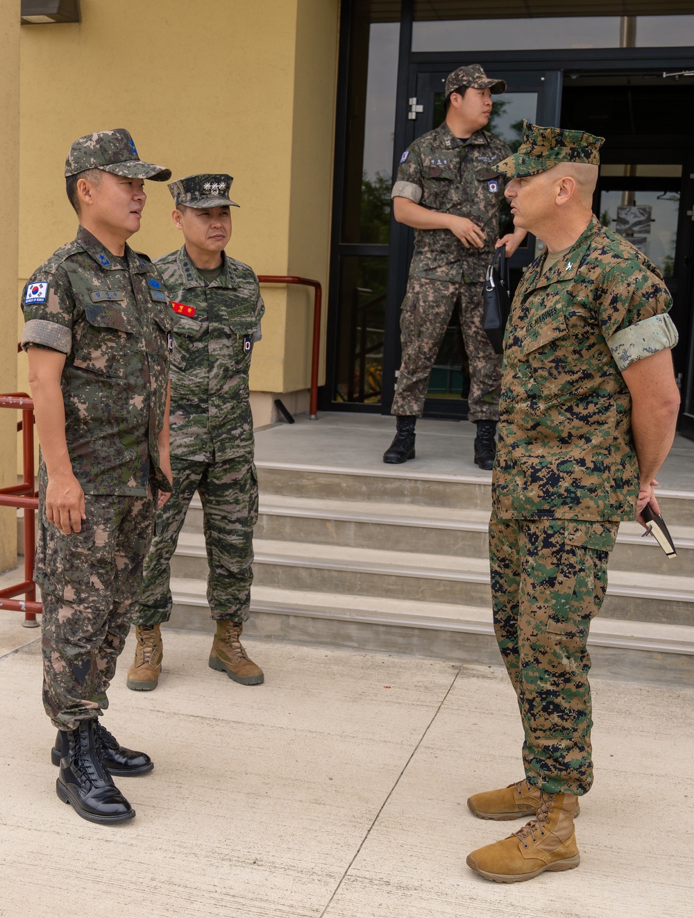 Republic of Korea Air Force Brig Gen. Jung Soo Kim visits Camp Mujuk