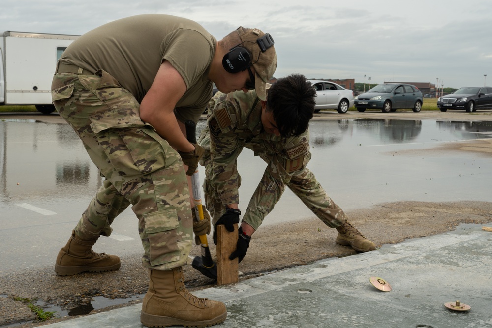 100th CES practice expeditionary airfield operations