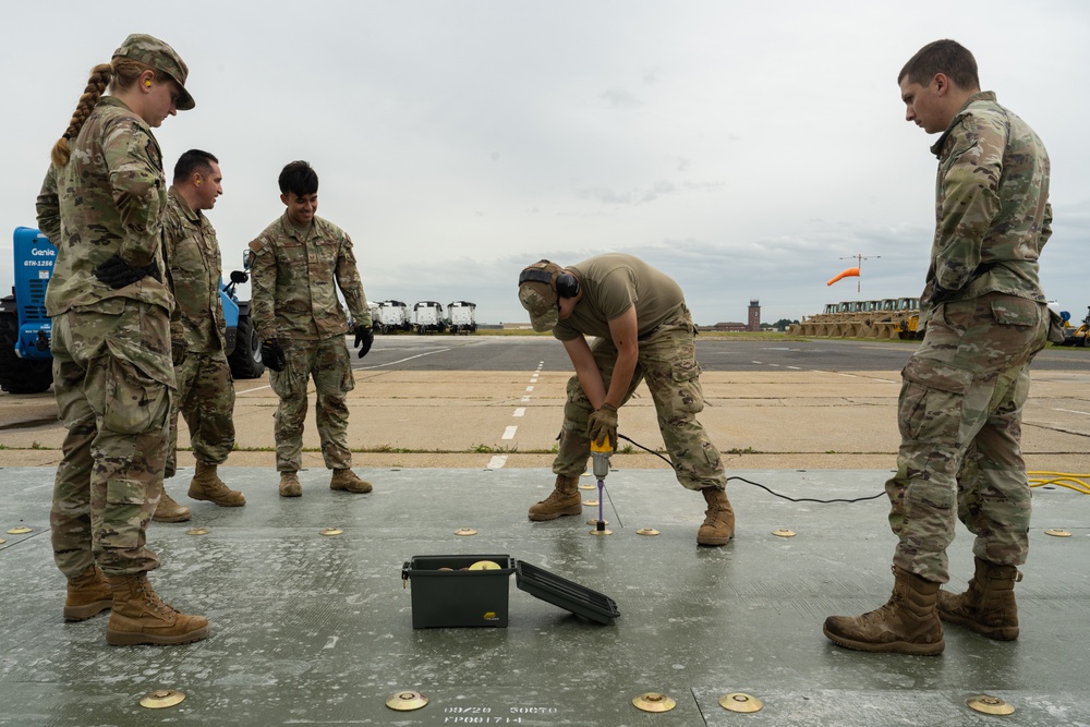 100th CES practice expeditionary airfield operations