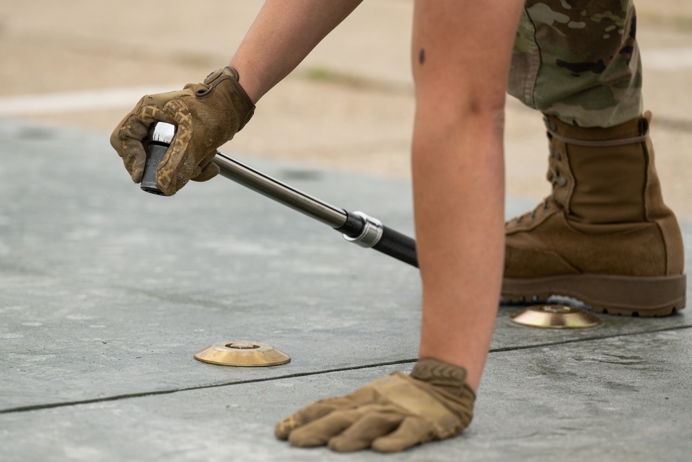 100th CES practice expeditionary airfield operations