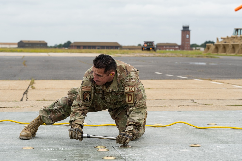 100th CES practice expeditionary airfield operations