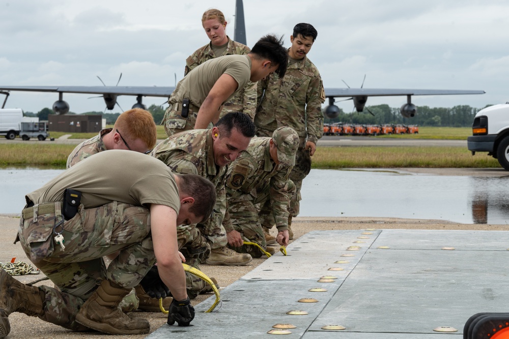 100th CES practice expeditionary airfield operations