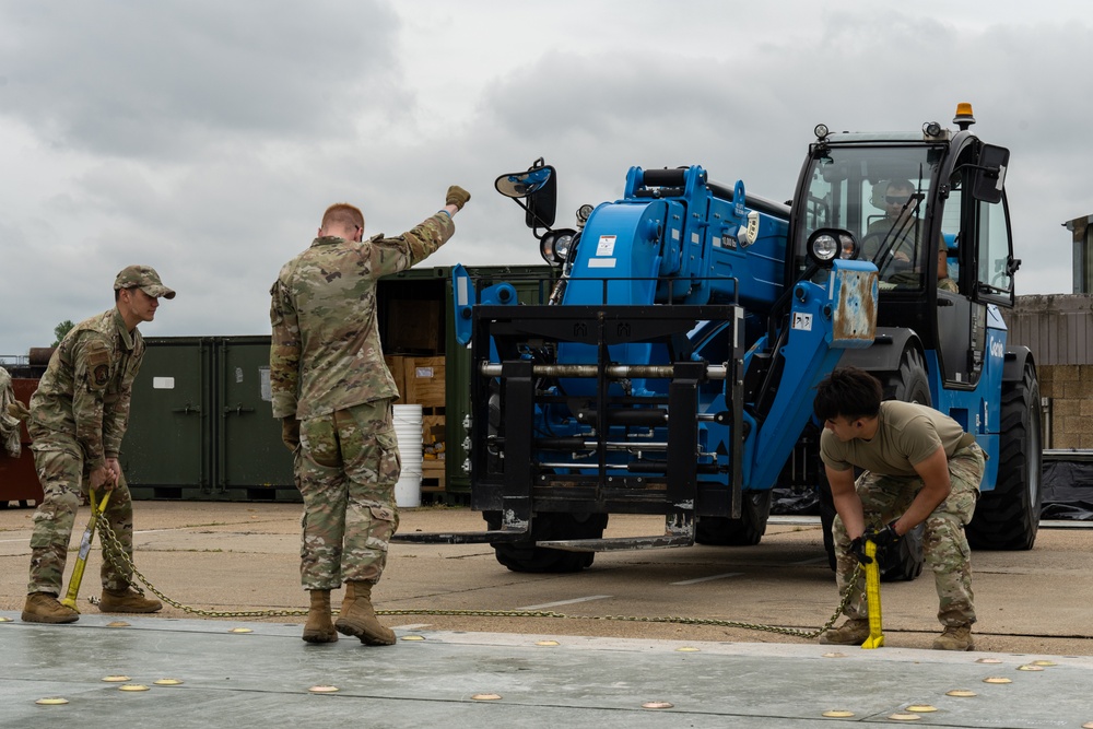 100th CES practice expeditionary airfield operations