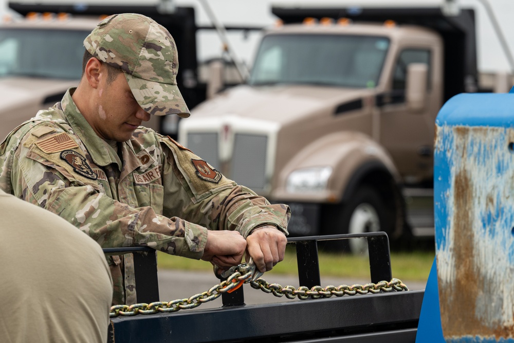 100th CES practice expeditionary airfield operations