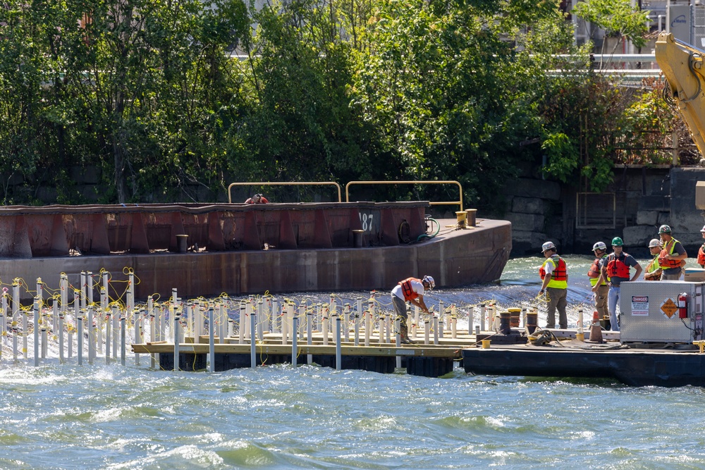 A blast from the past: Pittsburgh District completes first demolition on historic Monongahela River dam