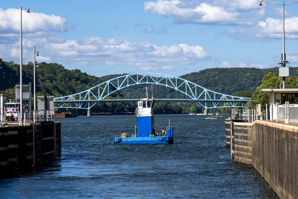 A blast from the past: Pittsburgh District completes first demolition on historic Monongahela River dam