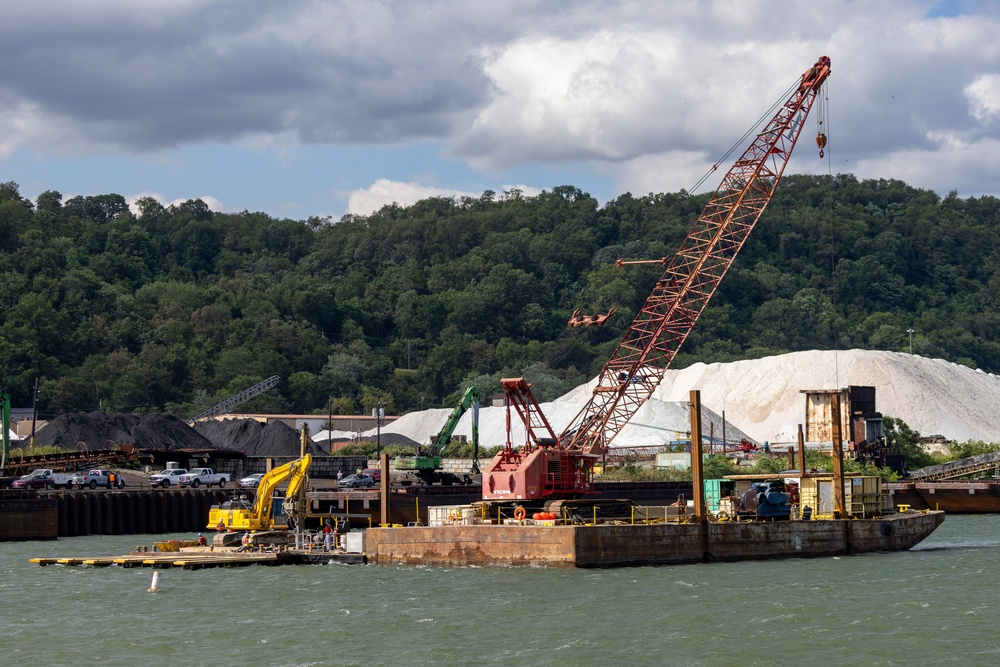 A blast from the past: Pittsburgh District completes first demolition on historic Monongahela River dam