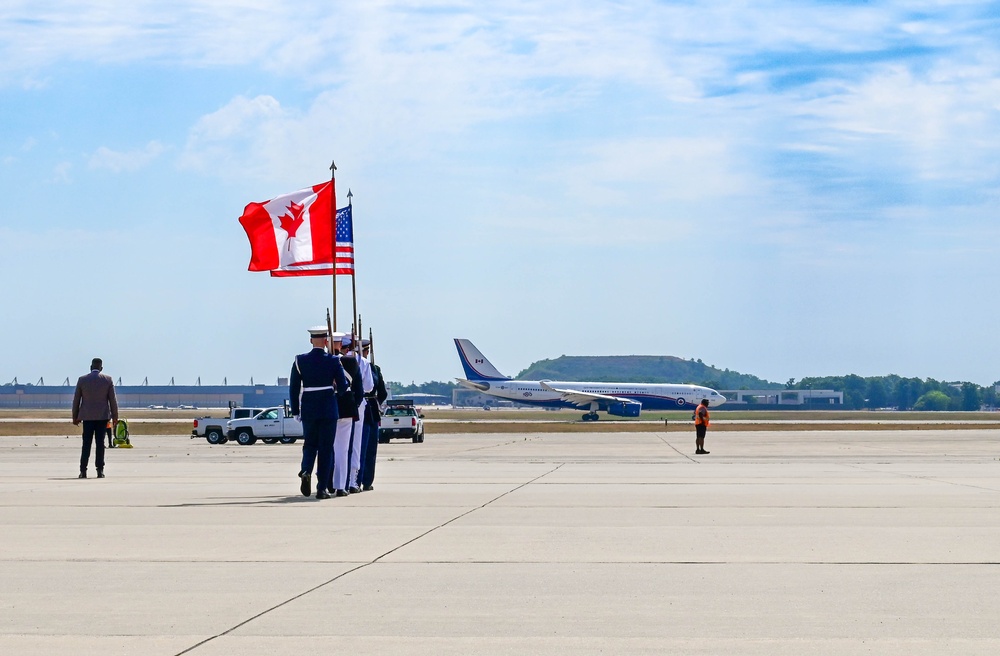 Canada Arrives at Joint Base Andrews for 2024 NATO Summit