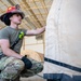 CE Builds tents for aircraft maintainers in a deployed location