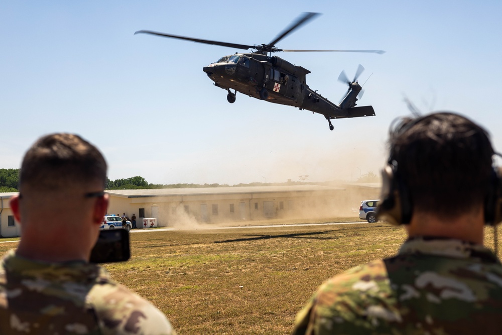 MKAB Blackhawk Members conduct MEDEVAC Validation