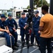 Coast Guard rescue crew conducts interview with local media