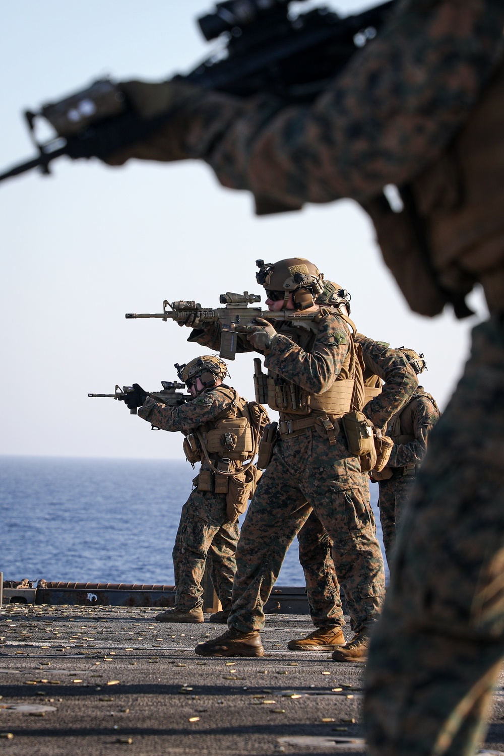 BLT 1/8, 24th MEU (SOC) Small Arms Qualifications Aboard the USS Oak Hill (LSD 51)