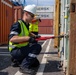 Marine Science Technicians conduct container inspections in Port of Baltimore