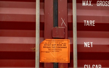 Marine Science Technicians conduct container inspections in Port of Baltimore