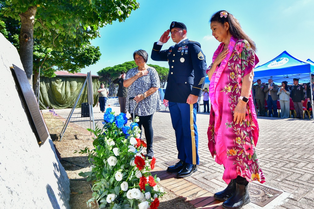 NISEI Battalion commemoration event at Camp Darby