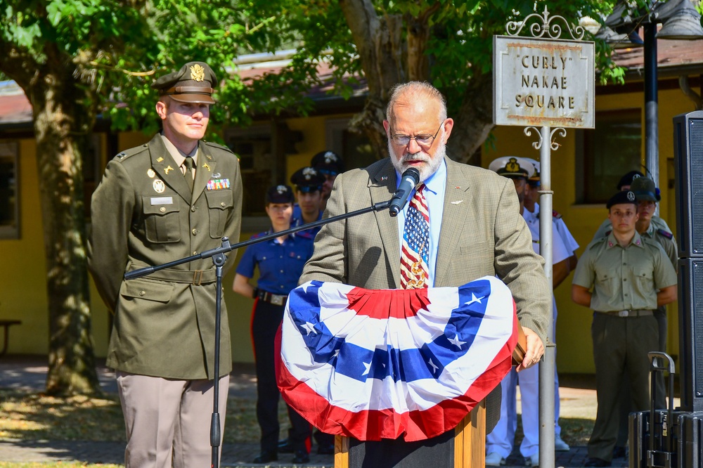 NISEI Battalion commemoration event at Camp Darby