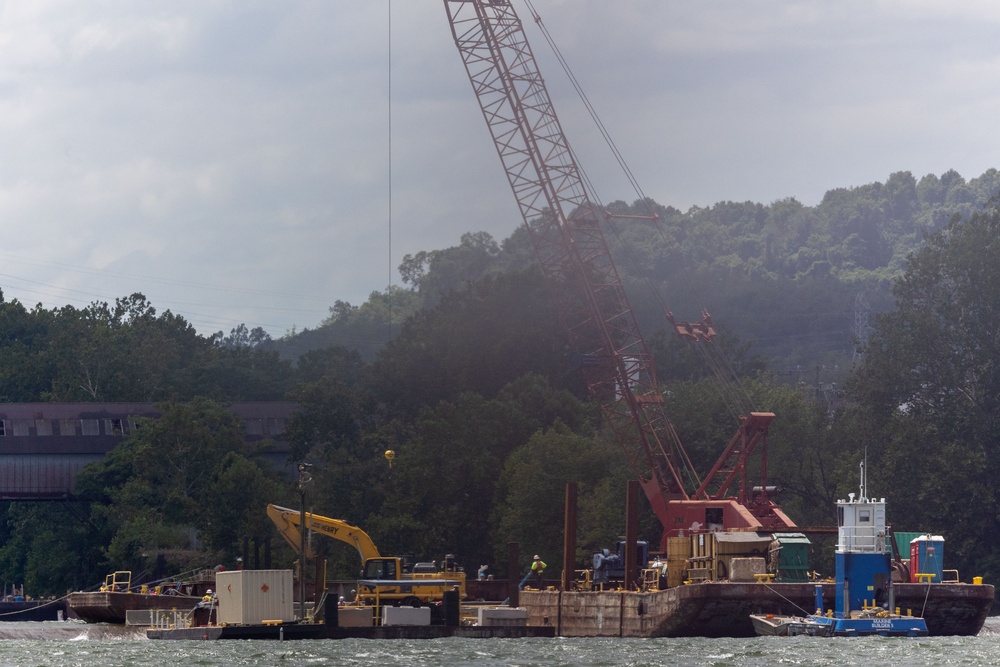 A blast from the past: Pittsburgh District completes first demolition on historic Monongahela River dam