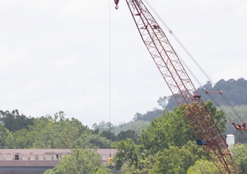 A blast from the past: Pittsburgh District completes first demolition on historic Monongahela River dam