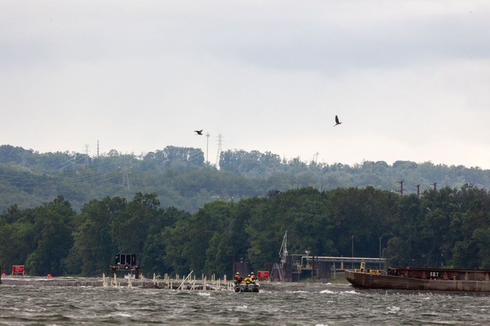 A blast from the past: Pittsburgh District completes first demolition on historic Monongahela River dam