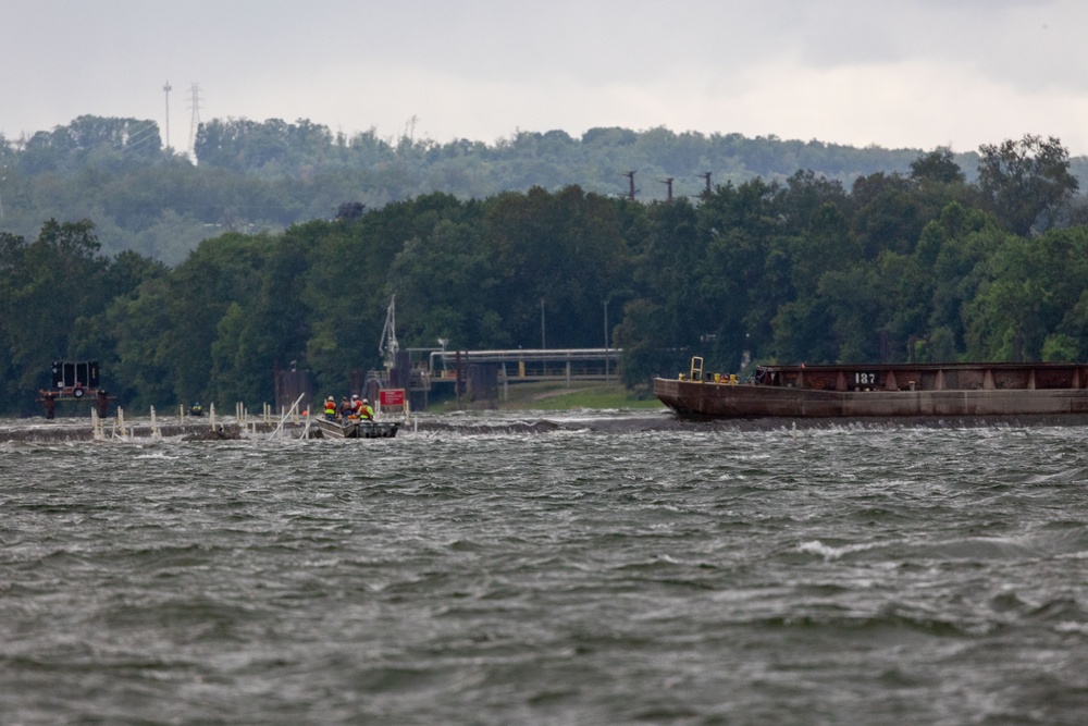 A blast from the past: Pittsburgh District completes first demolition on historic Monongahela River dam