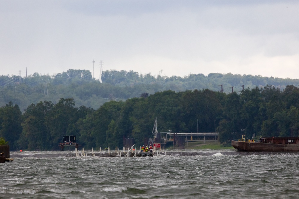 A blast from the past: Pittsburgh District completes first demolition on historic Monongahela River dam