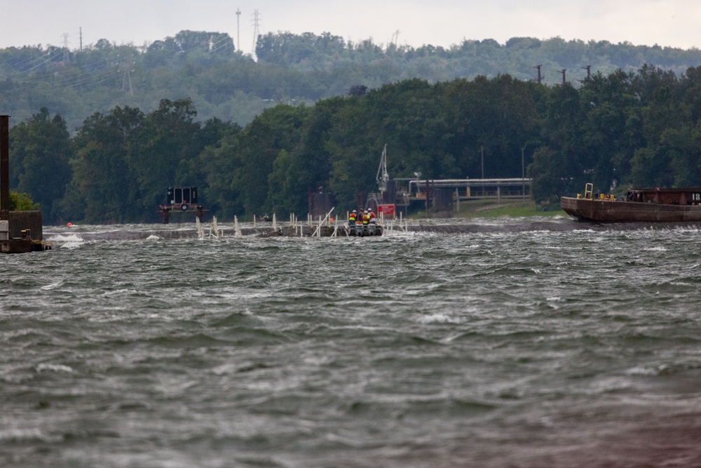 A blast from the past: Pittsburgh District completes first demolition on historic Monongahela River dam