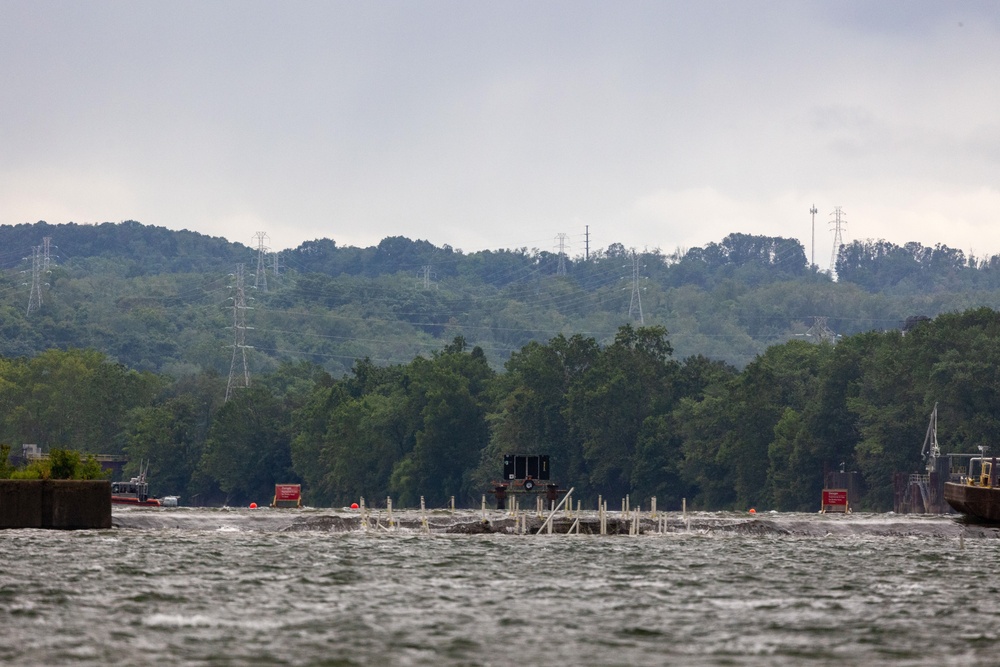 A blast from the past: Pittsburgh District completes first demolition on historic Monongahela River dam