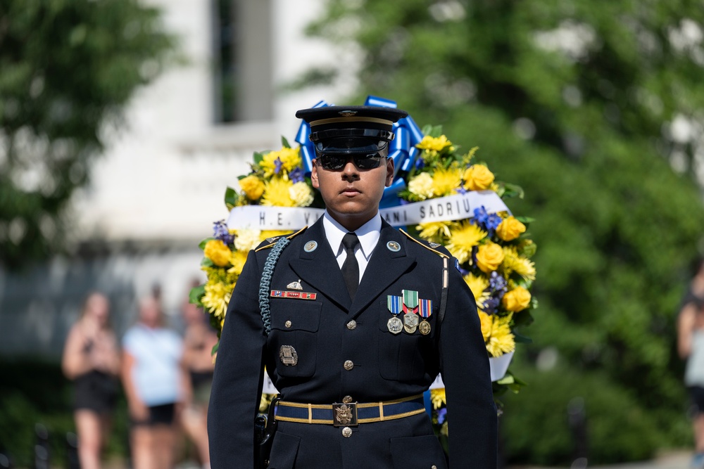 President of the Republic of Kosovo Vjosa Sadriu Visits Arlington National Cemetery