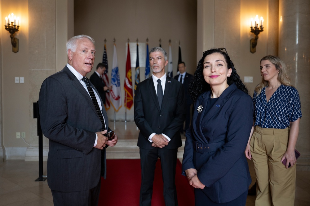 President of the Republic of Kosovo Vjosa Sadriu Visits Arlington National Cemetery