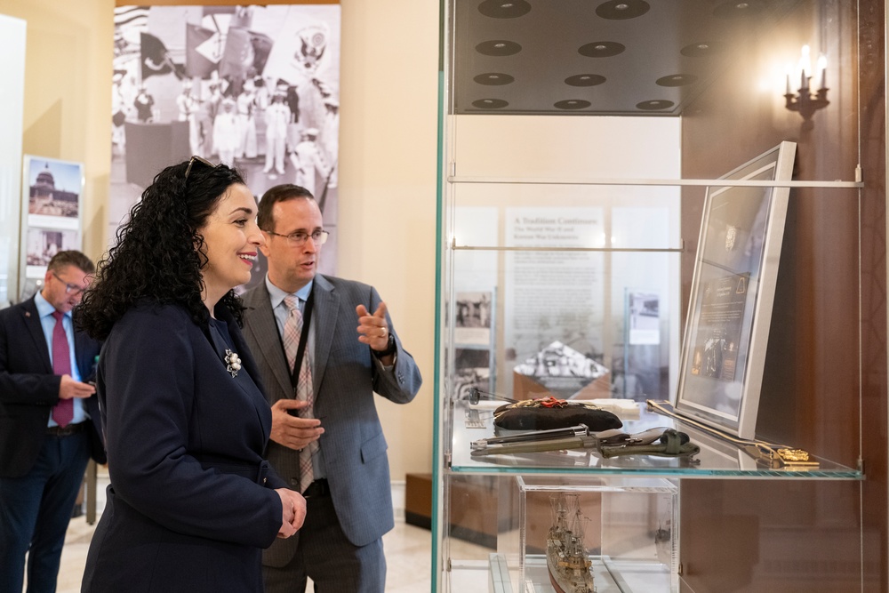 President of the Republic of Kosovo Vjosa Sadriu Visits Arlington National Cemetery