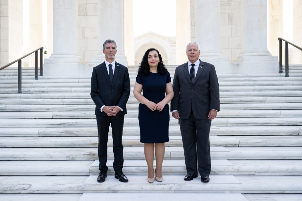 President of the Republic of Kosovo Vjosa Sadriu Visits Arlington National Cemetery