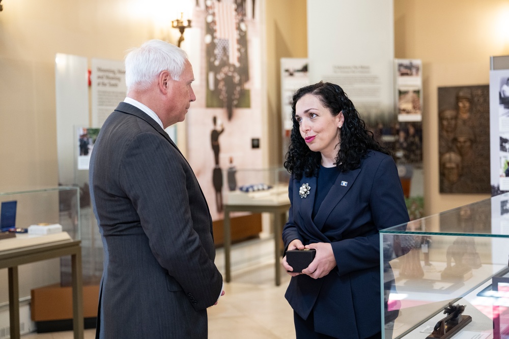 President of the Republic of Kosovo Vjosa Sadriu Visits Arlington National Cemetery