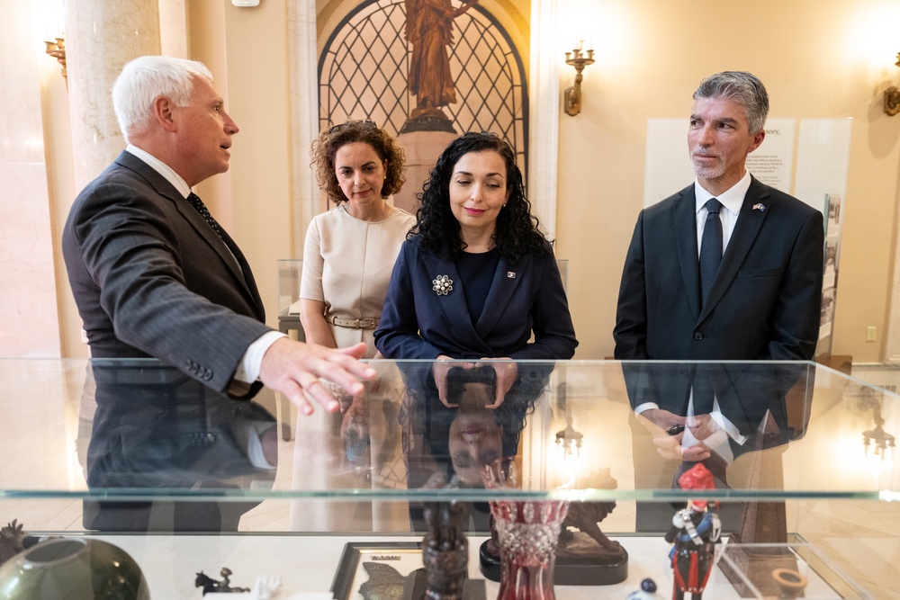 President of the Republic of Kosovo Vjosa Sadriu Visits Arlington National Cemetery