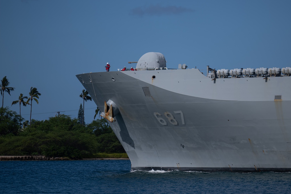 RIMPAC 2024: ROKN Cheon Ja Bong departs Pearl Harbor, begins Force Integration phase