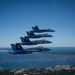 The Navy Flight Demonstration Squadron, the Blue Angels, perform in Traverse City, MI.