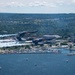 The Navy Flight Demonstration Squadron, the Blue Angels, perform in Traverse City, MI.