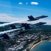 The Navy Flight Demonstration Squadron, the Blue Angels, perform in Traverse City, MI.