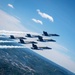 The Navy Flight Demonstration Squadron, the Blue Angels, perform in Traverse City, MI.